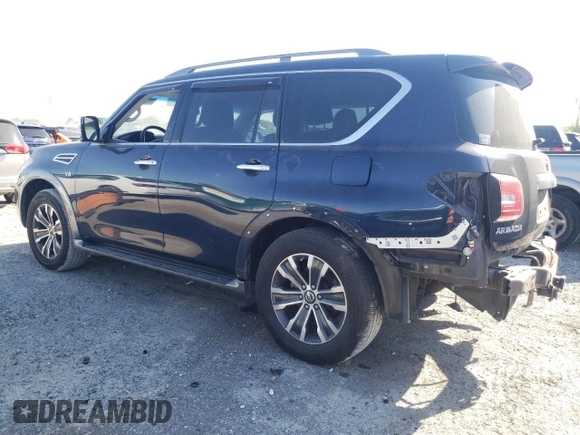 2017 Nissan Armada SV with VIN JN8AY2ND3H9002700, listed as a Copart auction lot 49588585 with 113,852 mi miles and Salvage Title. Bid and sale history available at carsss.com. Image 2.