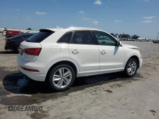 2017 Audi Q3 Premium with VIN WA1BCCFS7HR014683, listed as a Copart auction lot 54739465 with 64,917 mi miles and Salvage title. Bid and sale history available at DreamBid. Image 3.