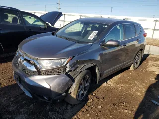 2018 Honda CR-V EX with VIN 2HKRW2H58JH681661, listed as a Copart auction lot 50220165 with 80,175 mi miles and Salvage Title. Bid and sale history available at carsss.com. Image 1.
