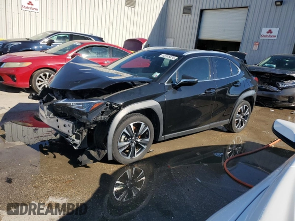 2021 Lexus UX with VIN JTHP3JBH6M2034578, listed as a Copart auction lot 48185835 with 55,297 mi miles and Salvage Title. Bid and sale history available at carsss.com. Image 1.