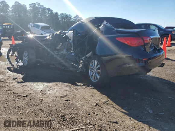 2016 Infiniti Q50 3.0t Premium with VIN JN1EV7AP1GM302186, listed as a Copart auction lot 86190194 with 0 mi miles and Salvage Title. Bid and sale history available at carsss.com. Image 2.