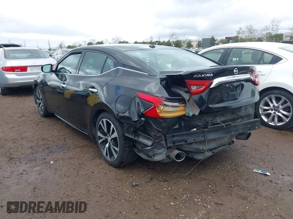 2018 Nissan Maxima S with VIN 1N4AA6AP4JC377761, listed as a IAAI auction lot 41742827 with 115,242 mi miles and . Bid and sale history available at DreamBid. Image 3.