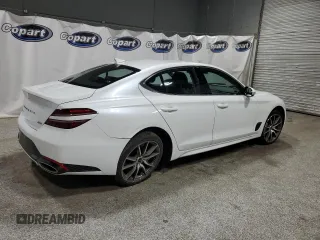 2025 Genesis G70 2.5T with VIN KMTG34SC8SU151203, listed as a Copart auction lot 87928775 with 4,203 mi miles and Clean Title. Bid and sale history available at DreamBid. Image 3.