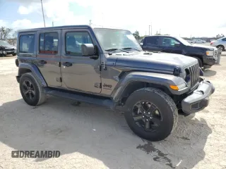 2020 Jeep Wrangler Unlimited Sahara High Altitude with VIN 1C4HJXEG6LW286324, listed as a Copart auction lot 45111415 with 46,984 mi miles and Non repairable. Bid and sale history available at DreamBid. Image 4.