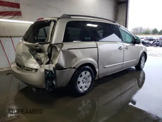 2005 Nissan Quest SL with VIN 5N1BV28U75N124284, listed as a Copart auction lot 78044474 with 214,388 mi miles and Salvage Title. Bid and sale history available at carsss.com. Image 3.