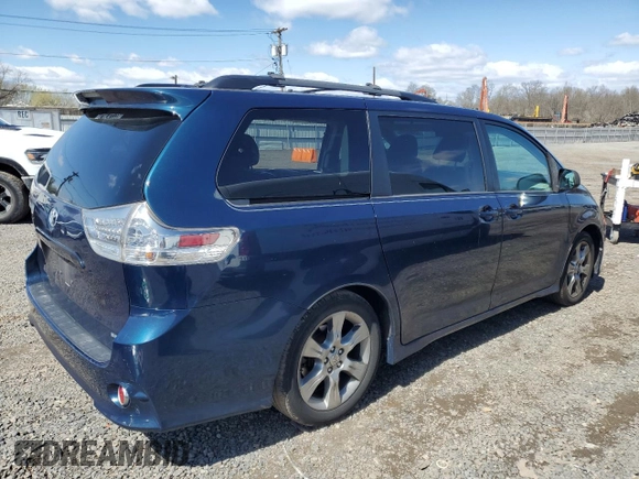 2012 Toyota Sienna SE with VIN 5TDXK3DC7CS251937, listed as a Copart auction lot 52339205 with 219,797 mi miles and Salvage Title. Bid and sale history available at carsss.com. Image 3.
