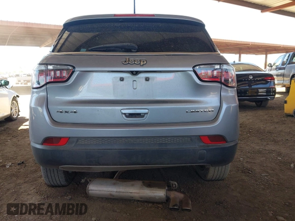 2019 Jeep Compass Limited with VIN 3C4NJDCB8KT791262, listed as a IAAI auction lot 42058202 with 127,992 mi miles and . Bid and sale history available at DreamBid. Image 6.