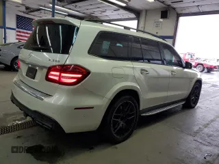 2018 Mercedes-Benz GLS with VIN 4JGDF7FE2JB023499, listed as a Copart auction lot 44105595 with 85,925 mi miles and Salvage Title. Bid and sale history available at carsss.com. Image 3.