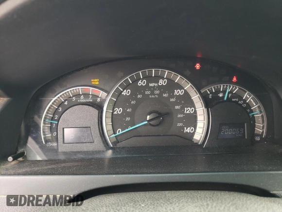 2012 Toyota Camry L with VIN 4T1BF1FK8CU130509, listed as a Copart auction lot 53017135 with 200,069 mi miles and Salvage Title. Bid and sale history available at carsss.com. Image 9.