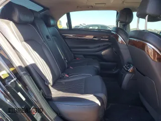 2017 Genesis G90 5.0L Ultimate with VIN KMHG54JH1HU031365, listed as a Copart auction lot 42460714 with 114,816 mi miles and Salvage Title. Bid and sale history available at carsss.com. Image 10.