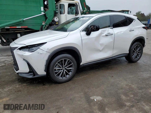 2025 Lexus NX with VIN JTJGGCEZ6S5010795, listed as a Copart auction lot 72822164 with 476 mi miles and Salvage Title. Bid and sale history available at carsss.com. Image 1.