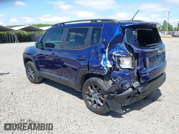 2017 Jeep Renegade Latitude with VIN ZACCJBBBXHPF90329, listed as a IAAI auction lot 42174291 with 72,295 mi miles and . Bid and sale history available at DreamBid. Image 3.