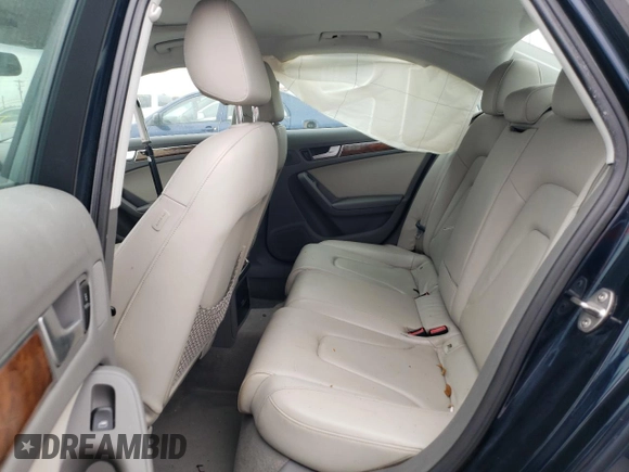 2011 Audi A4 2.0T Premium Plus with VIN WAUEFAFL6BN037696, listed as a Copart auction lot 50828245 with 0 mi miles and Salvage Title. Bid and sale history available at carsss.com. Image 10.