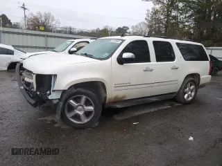2014 Chevrolet Suburban LTZ with VIN 1GNSCKE02ER164302, listed as a Copart auction lot 41640685 with 130,389 mi miles and Salvage title. Bid and sale history available at DreamBid. Image 1.