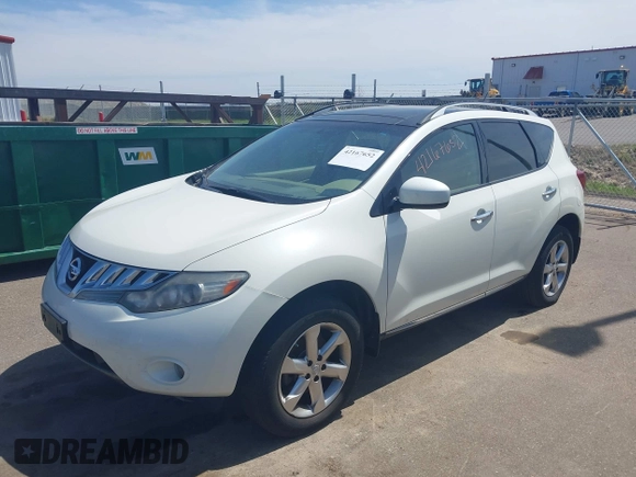 2010 Nissan Murano SL with VIN JN8AZ1MWXAW138355, listed as a IAAI auction lot 42167652 with 127,223 mi miles. Bid and sale history available at carsss.com. Image 2.