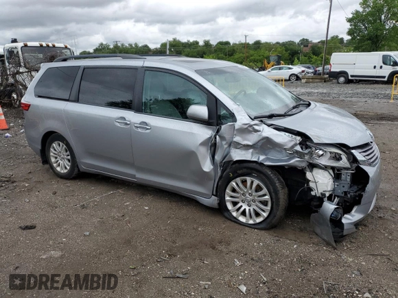2017 Toyota Sienna XLE Auto Access Seat с VIN 5TDYZ3DC2HS895241, выставлен на аукционе Copart как лот 57505945 с пробегом 178 331 миль миль и Списание • Salvage title. История ставок и продаж доступна на DreamBid. Изображение 4.