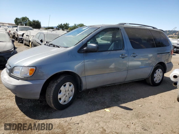 2000 Toyota Sienna LE with VIN 4T3ZF13C6YU296375, listed as a Copart auction lot 63846875 with 279,915 mi miles and Salvage title. Bid and sale history available at DreamBid. Image 1.