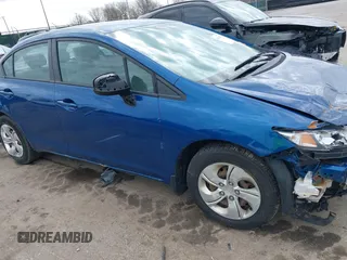 2013 Honda Civic LX with VIN 2HGFB2F57DH592390, listed as a IAAI auction lot 41946592 with 157,314 mi miles and . Bid and sale history available at DreamBid. Image 14.