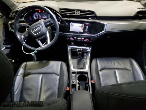 2020 Audi Q3 S line Premium with VIN WA1DECF36L1008005, listed as a Copart auction lot 85066374 with 77,190 mi miles and Salvage Title. Bid and sale history available at carsss.com. Image 8.