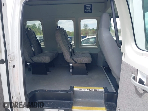 2011 Ford Econoline Cargo Commercial with VIN 1FTNE1EW7BDA85540, listed as a IAAI auction lot 42230965 with 90,364 mi miles and . Bid and sale history available at carsss.com. Image 8.
