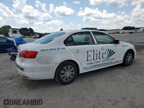 2014 Volkswagen Jetta S with VIN 3VW2K7AJ3EM235352, listed as a Copart auction lot 66446465 with 206,096 mi miles and Clean title. Bid and sale history available at DreamBid. Image 3.