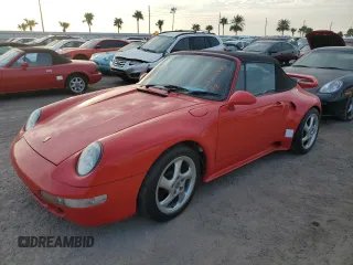 1986 Porsche 911 with VIN WP0EB0916GS161396, listed as a Copart auction lot 51655195 with 134,924 mi miles and Salvage Title. Bid and sale history available at DreamBid. Image 1.