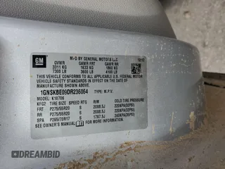 2013 Chevrolet Tahoe LT z VIN 1GNSKBE09DR236064, wystawiony jako Copart lot #47966825 z przebiegiem 172 027 mil mil oraz Szkoda całkowita • Salvage title. Historia ofert i sprzedaży dostępna na DreamBid. Obrazek 14.