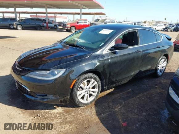 2015 Chrysler 200 Limited with VIN 1C3CCCAB5FN689779, listed as a IAAI auction lot 42103563 with 106,845 mi miles and . Bid and sale history available at DreamBid. Image 2.