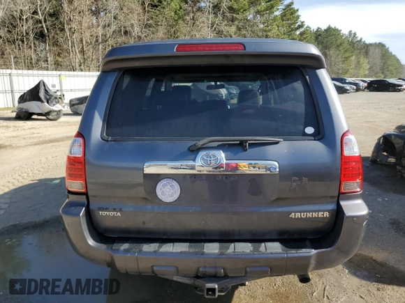 2007 Toyota 4Runner SR5 with VIN JTEZU14R578083829, listed as a Copart auction lot 48880065 with 121,172 mi miles and Salvage Title. Bid and sale history available at carsss.com. Image 6.