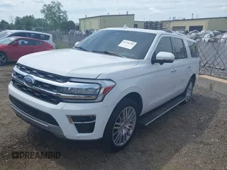 2023 Ford Expedition Max Limited with VIN 1FMJK2A85PEA40906, listed as a IAAI auction lot 42396188 with 24,753 mi miles and . Bid and sale history available at DreamBid. Image 2.
