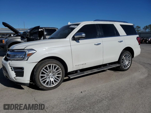 2023 Ford Expedition Platinum with VIN 1FMJU1M83PEA01148, listed as a Copart auction lot 88741545 with 42,843 mi miles and Salvage Title. Bid and sale history available at carsss.com. Image 1.
