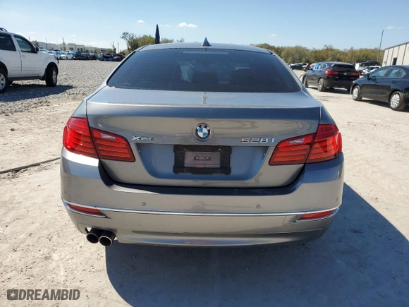 2015 BMW 5 Series 528i xDrive with VIN WBA5A7C51FD623774, listed as a Copart auction lot 46697615 with 165,115 mi miles and Salvage Title. Bid and sale history available at carsss.com. Image 6.