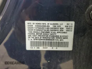 2014 Acura MDX Technology with VIN 5FRYD3H4XEB005620, listed as a Copart auction lot 57962935 with 229,452 mi miles and Salvage title. Bid and sale history available at DreamBid. Image 13.