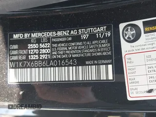 2020 Mercedes-Benz AMG GT 53 z VIN W1K7X6BB6LA016543, wystawiony jako IAAI lot #41793653 z przebiegiem 23 631 mil mil oraz . Historia ofert i sprzedaży dostępna na DreamBid. Obrazek 9.