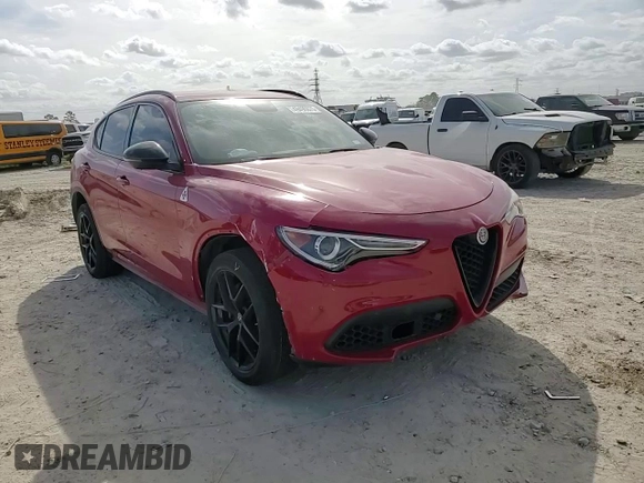2019 Alfa Romeo Stelvio Ti z VIN ZASPAKBN8K7C69851, wystawiony jako Copart lot #49490875 z przebiegiem Nie podano mil oraz Szkody całkowita. Historia ofert i sprzedaży dostępna na DreamBid. Obrazek 12.