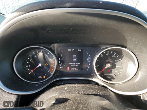 2020 Jeep Compass Altitude with VIN 3C4NJCBB9LT176748, listed as a Copart auction lot 50123145 with 87,018 mi miles and Clean Title. Bid and sale history available at carsss.com. Image 9.