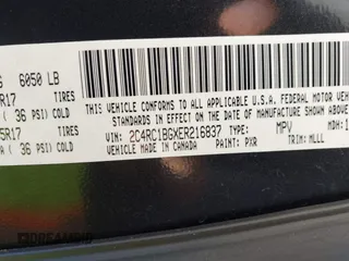 2013 Chrysler Town & Country Touring with VIN 2C4RC1BGXER216837, listed as a IAAI auction lot 41813424 with 216,395 mi miles and . Bid and sale history available at DreamBid. Image 9.
