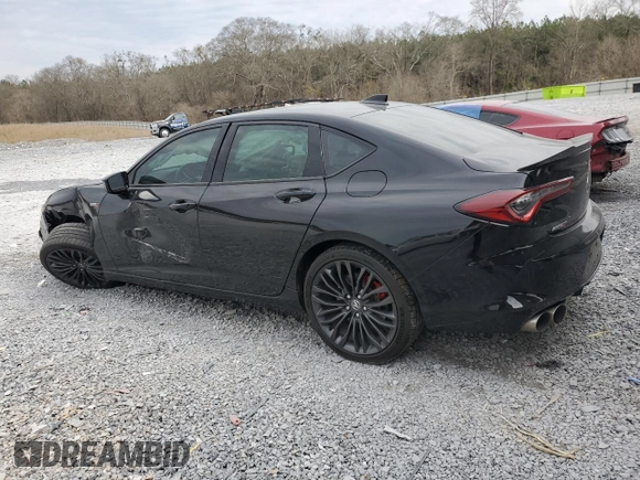 2021 Acura TLX Type S with VIN 19UUB7F05MA000654, listed as a Copart auction lot 46806005 with 65,022 mi miles and Salvage Title. Bid and sale history available at carsss.com. Image 2.