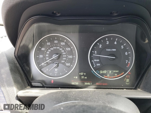 2015 BMW 2 Series 228i with VIN WBA1F9C57FVW98744, listed as a Copart auction lot 50383504 with 68,799 mi miles. Bid and sale history available at carsss.com. Image 9.