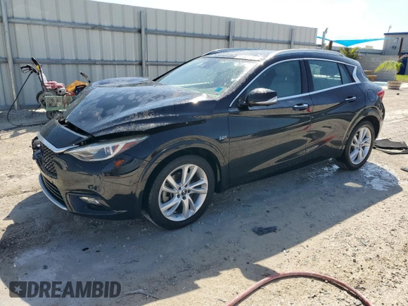 2018 Infiniti QX30 ESSENTIAL with VIN SJKCH5CP7JA055470, listed as a Copart auction lot 46557164 with 44,440 mi miles. Bid and sale history available at carsss.com. Image 1.