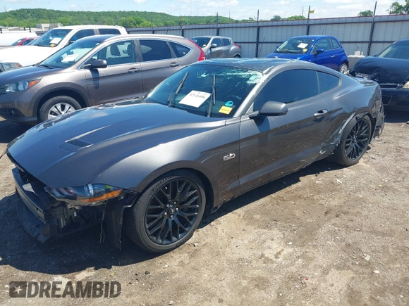 2018 Ford Mustang GT with VIN 1FA6P8CFXJ5108334, listed as a IAAI auction lot 42146406 with 78,274 mi miles and . Bid and sale history available at DreamBid. Image 2.