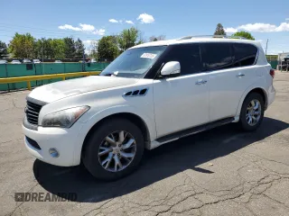 2011 Infiniti QX56 8-passenger z VIN JN8AZ2NDXB9701598, wystawiony jako Copart lot #57818725 z przebiegiem 223 796 mil mil oraz Tytuł czysty. Historia ofert i sprzedaży dostępna na DreamBid. Obrazek 1.