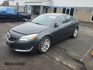 2015 Buick Regal Premium II with VIN 2G4GR5GX7F9281759, listed as a Copart auction lot 51153125 with 143,151 mi miles and Salvage title. Bid and sale history available at DreamBid. Image 1.