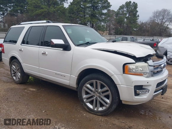 2016 Ford Expedition Platinum with VIN 1FMJU1MT8GEF06932, listed as a IAAI auction lot 41618770 with 188,611 mi miles and . Bid and sale history available at DreamBid. Image 1.
