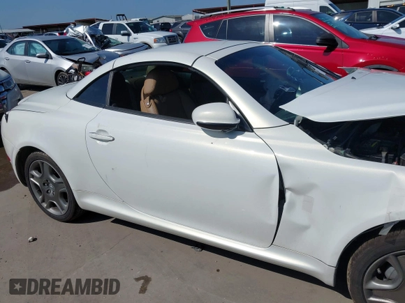2006 Lexus SC 430 with VIN JTHFN48Y769007480, listed as a IAAI auction lot 42512863 with 158,880 mi miles and . Bid and sale history available at DreamBid. Image 13.