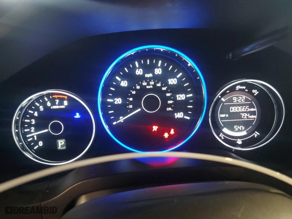 2016 Honda HR-V LX with VIN 3CZRU6H31GM716520, listed as a Copart auction lot 47366035 with 80,665 mi miles and Salvage Title. Bid and sale history available at carsss.com. Image 9.