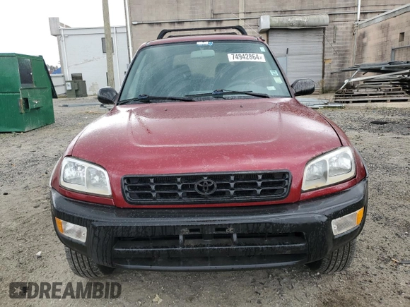 1999 Toyota RAV4 with VIN JT3GP10V4X7043368, listed as a Copart auction lot 74942864 with 367,714 mi miles and Salvage Title. Bid and sale history available at DreamBid. Image 5.