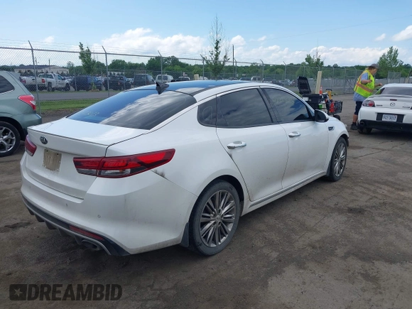 2016 Kia Optima SXL Turbo with VIN 5XXGV4L26GG067859, listed as a IAAI auction lot 42223073 with 133,511 mi miles and . Bid and sale history available at DreamBid. Image 4.