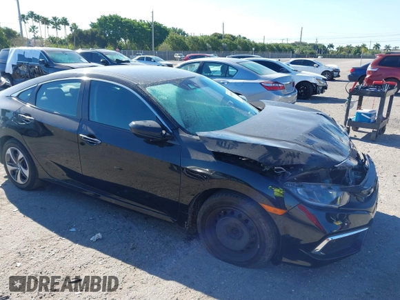 2020 Honda Civic Sedan LX with VIN 2HGFC2F65LH564964, listed as a IAAI auction lot 41845557 with 119,543 mi miles. Bid and sale history available at carsss.com. Image 1.