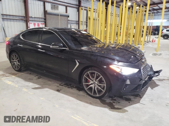 2019 Genesis G70 Dynamic with VIN KMTG34LE1KU019917, listed as a Copart auction lot 46551025 with 102,348 mi miles and Non Repairable. Bid and sale history available at DreamBid. Image 4.